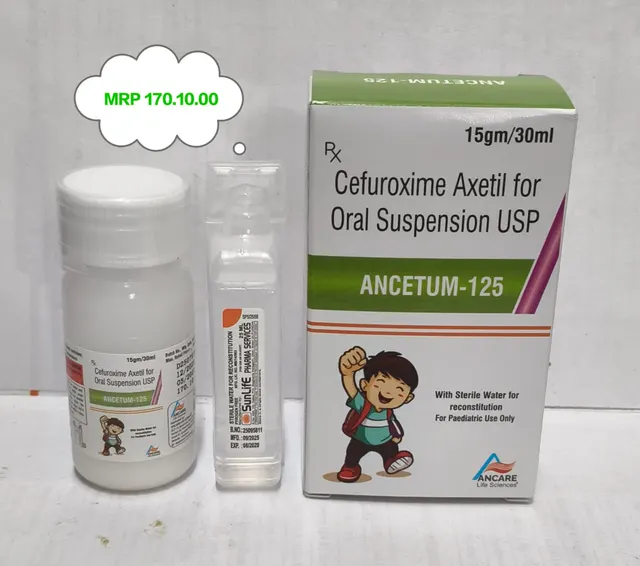 ANCETUM-125 (Cefuroxime Axetil For Oral Suspension USP) oral suspension pack