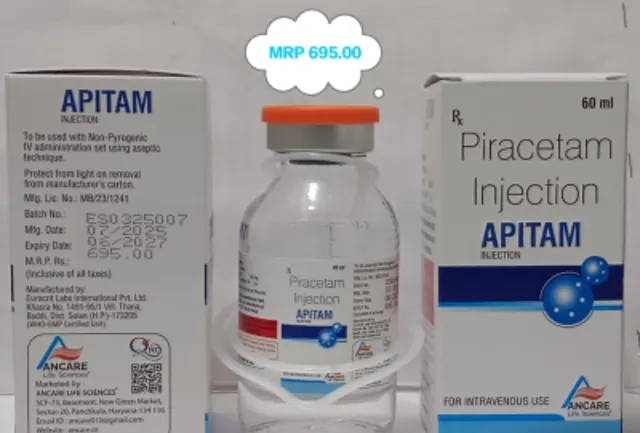 APITAM 60ML (Piracetam 200mg) injection pack