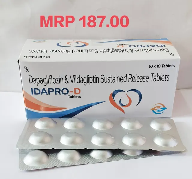 IDAPRO-D (Dapagliflozin + Vildagliptin (Sustained Release)) tablet pack