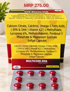 MULTICORE DHA softgel capsule pack