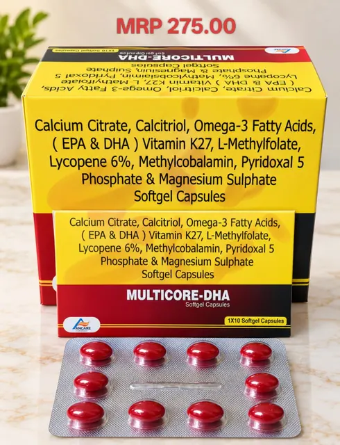 MULTICORE DHA softgel capsule pack