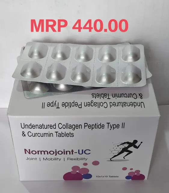 NORMOJOINT UC (Undenatured Collagen Peptide Type + Curcumin) tablet pack