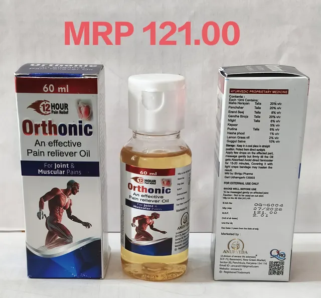 ORTHONIC OIL ayurvedic oil pack
