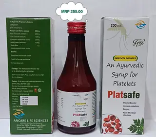 PLATSAFE SYRUP ayurvedic syrup pack