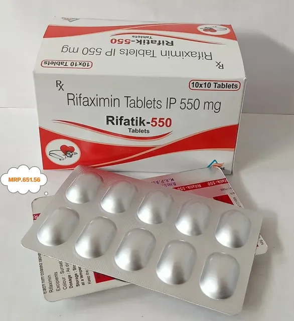 RIFATIK-550 (Rifaximin 550mg) tablet pack